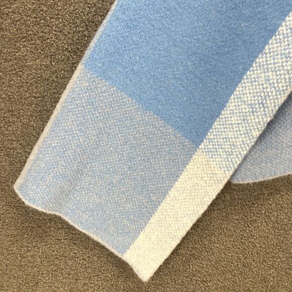 Jessica Simpson Sweater womens Large Blue Cropped Check Soft Oversized - Picture 4 of 15